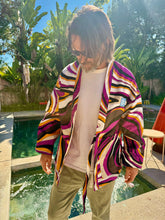 Load image into Gallery viewer, The Sungodz Kimono Smokin' Jacket - in Purple Haze colorway
