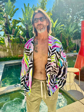 Load image into Gallery viewer, The Sungodz Kimono Smokin' Jacket - in Zebra Colorway.
