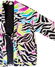 Load image into Gallery viewer, The Sungodz Kimono Smokin' Jacket - in Zebra Colorway.
