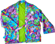 Load image into Gallery viewer, The Sungodz Kimono Smokin' Jacket - in the Mar'Meadow Green Colorway.
