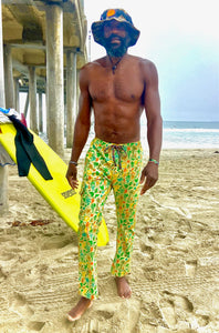 Holidaze Sale on NOW!! The all new for 2024-2025, custom printed, Sungodz "World" Jam Pant in Kelp Forest green