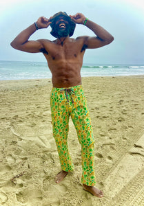 Holidaze Sale on NOW!! The all new for 2024-2025, custom printed, Sungodz "World" Jam Pant in Kelp Forest green