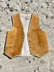 Super Cool 1970s Vintage Baja California Suede Vest in Size Large