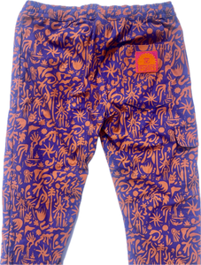 The all New 2024-2025 custom printed, Sungodz "World" Jam Pant in Amalfi Blue