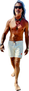 Sungodz Summer 2025 White Walkshort in 100% Organic Italian Cotton.