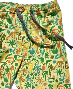 Holidaze Sale on NOW!! The all new for 2024-2025, custom printed, Sungodz "World" Jam Pant in Kelp Forest green