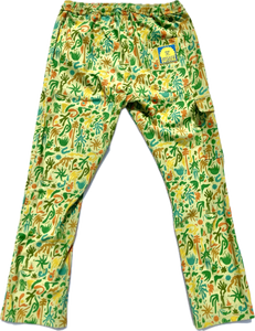 Holidaze Sale on NOW!! The all new for 2024-2025, custom printed, Sungodz "World" Jam Pant in Kelp Forest green