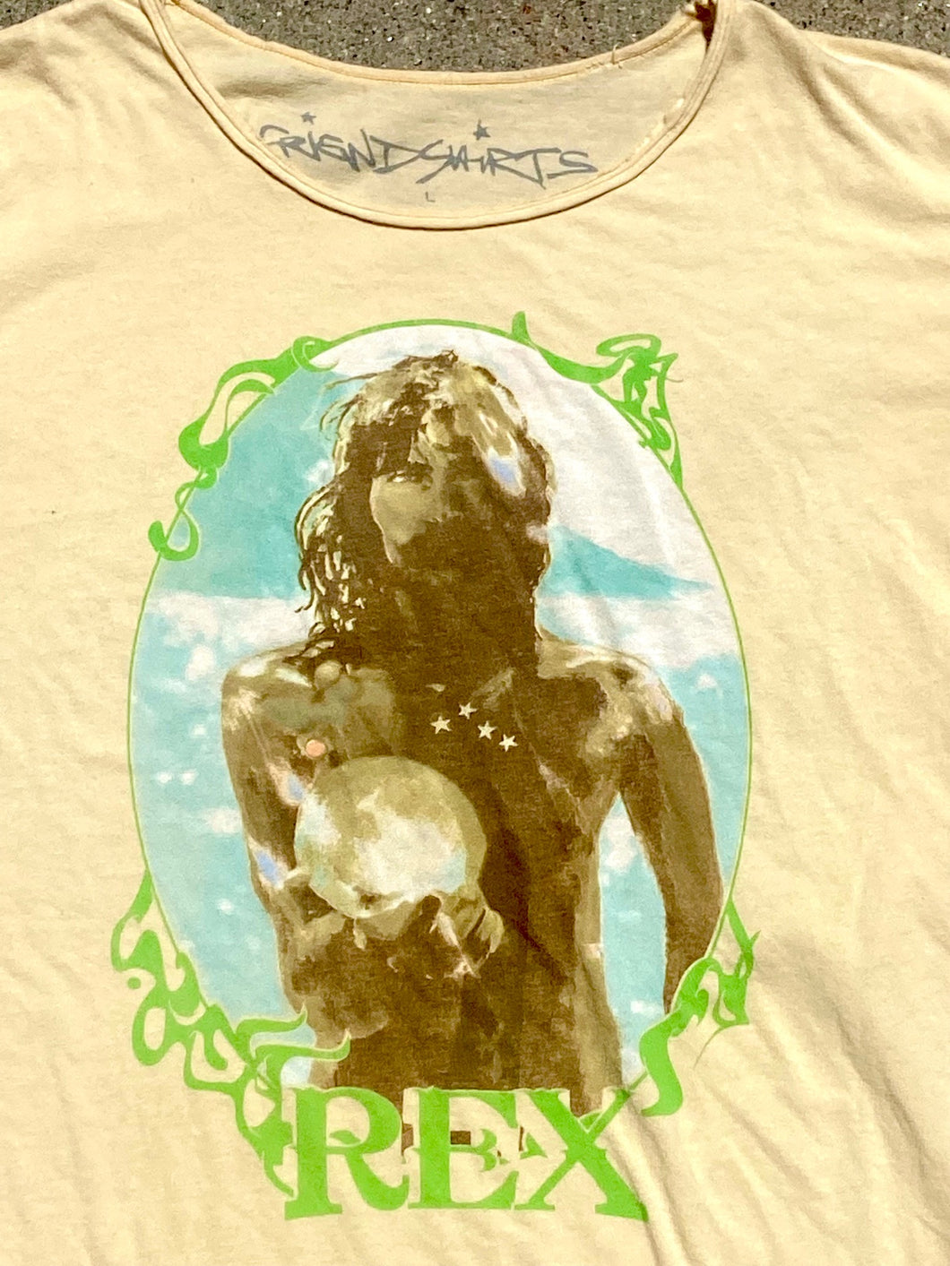 REX tee!!  Friendshirts Rex tee in Yellow, unworen new 20 year old vintage tee!