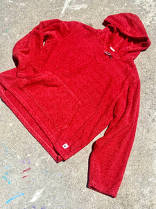 Birdwell Terry Baja Poncho in faded Red
