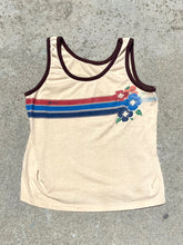 Load image into Gallery viewer, Vintage 1970&#39;s Floral Sprint Tank Top size Medium
