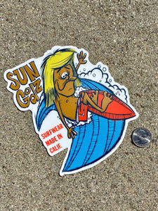 Sungodz Surfer Dude Sticker