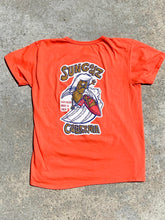 Load image into Gallery viewer, SUNGODZ SURFER DUDE Design Tee with COLOR FADE SIESTA SUN on chest
