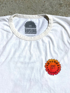 SUNGODZ SURFER DUDE Design Tee with COLOR FADE SIESTA SUN on chest