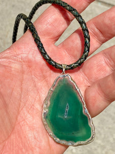 Agate and Silver necklace