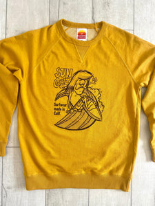 The Sungodz Classic Sweater in Mustard 7 oz. French Terry