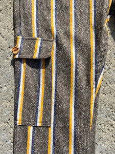 Stripped Japanese Flannel Winter Warm Cruiser Pant