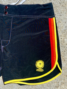 The Sungodz Racer X Black Boardshort, Made in the USA, in Californ'iA