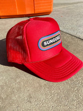 Load image into Gallery viewer, Sungodz KGODZ design Red Trucker Hat
