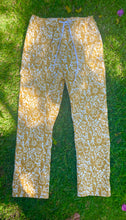 Load image into Gallery viewer, Sungodz&#39;23 Cruiser Jam Pant in Gold Yellow Paisley Printed Vintage Cordory Fabric.
