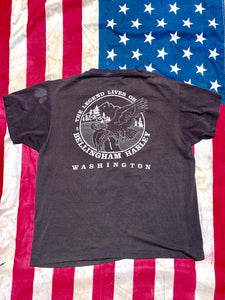 Vintage Harley Davidson T-shirt.  American Eagle classic design. Original 1985 print. Fits like Medium to Large