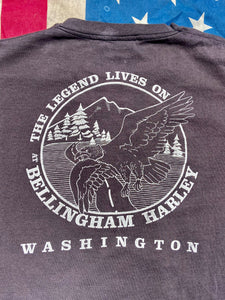 Vintage Harley Davidson T-shirt.  American Eagle classic design. Original 1985 print. Fits like Medium to Large