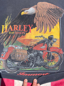 Vintage Harley Davidson T-shirt.  American Eagle "Immortal" design. Size Large This is an Original 1996 print