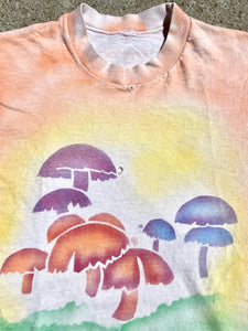 Super rare vintage 1970's Airbrush Mushroom tshirt size medium or Large