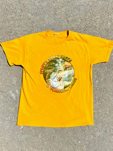 Vintage Spliff's Smoke House tshirt in Gold Yellow.  SIze Large