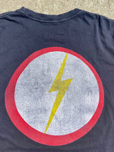 Load image into Gallery viewer, Vintage Black Lightning Bolt tshirt, Circle &quot;Team  Bolt&quot; design .  Size Large
