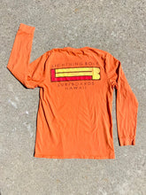 Load image into Gallery viewer, Vintage Orange Lightning Bolt Longsleeve shirt &quot;LB Design&quot;. Size Large
