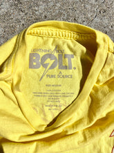 Load image into Gallery viewer, Vintage Yellow Lightning Bolt tshirt.  Size Medium
