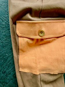 Sungodz 23 Crusier Beach Jam Pant in Driftwood Brown with Tangerine Pockets