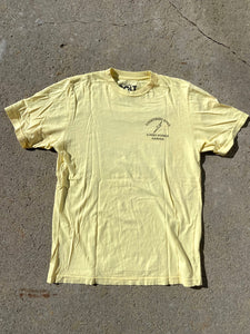 Yellow Lighting Bolt tee in Size Large
